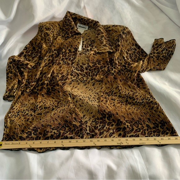 Enfocus Studio Cardigan Animal Print Blouse Women’s 18 NWT 3/4 Length Sleeves - Picture 10 of 12